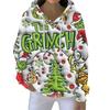 Christmas Hoodies For Women Funny Cute Printed Holiday Sweatshirt Winter Oversized Pullover Tops