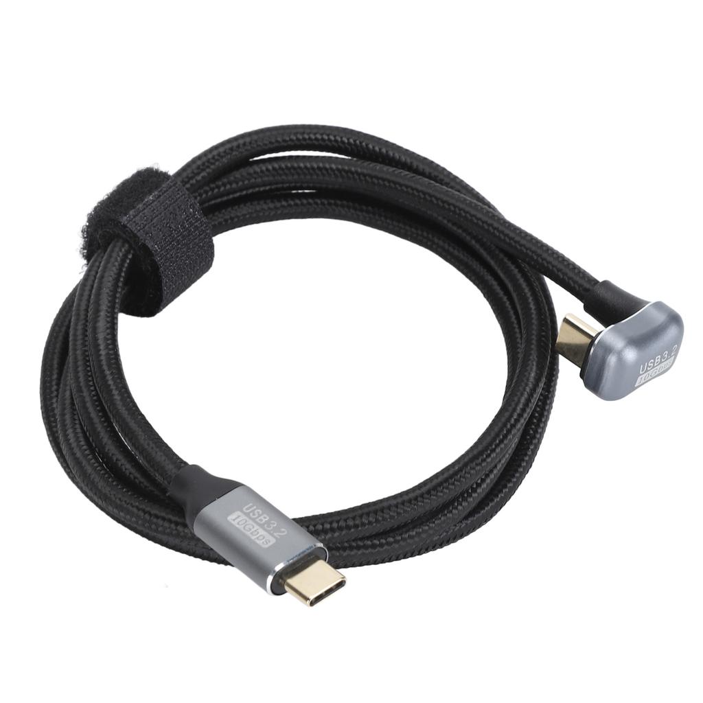 U Shaped Data Cable Type C Male to Male Data Cable USB3.2 Gen2 10Gbps 20V 5A PD100W Fast Charging