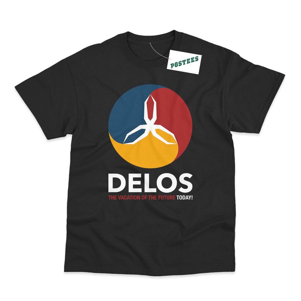 

Delos Logo Inspired by Westworld DTG Printed T-Shirt S