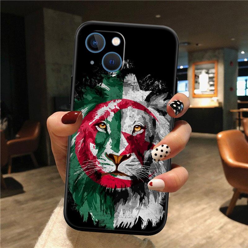 IK3 Algerian Passport Flag Phone Case for Samsung Galaxy S20 S21 S22 Ultra FE + Plus A21S A22 A24 A25 A26 A30 A30S A31