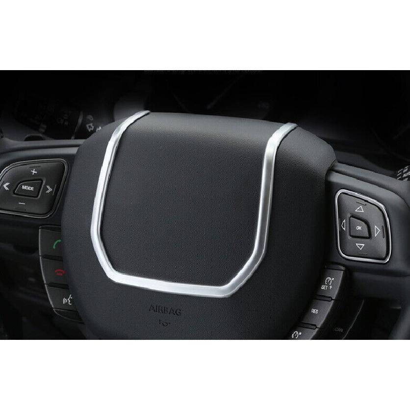 For Range Rover Evoque 2012-2019 Matte Silver Steering Wheel Sheet Cover Trim 1*