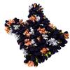 Pleated Stretch Bag Floral Design Portable Foldable Large Capacity Washable Stretchable Pleated Bag