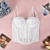 Hollow Lace Corset Slim fit Crop Tops Fashion Suspender Vest  Travel
