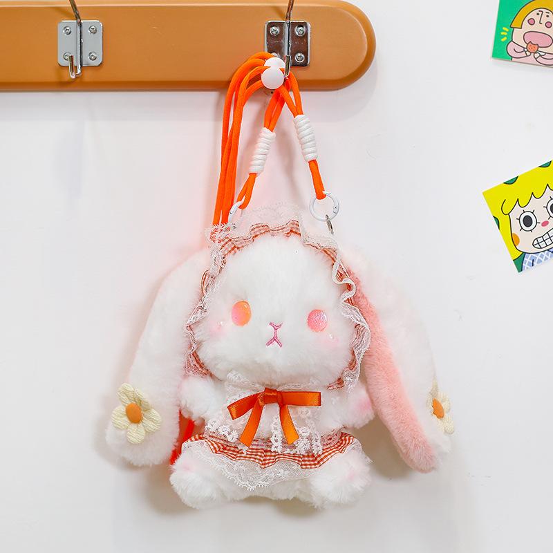 Cute and Funny Fantasy Velvet Doll Lolita Rabbit Crossbody Bag Doll Plush Doll Girl Birthday Gift