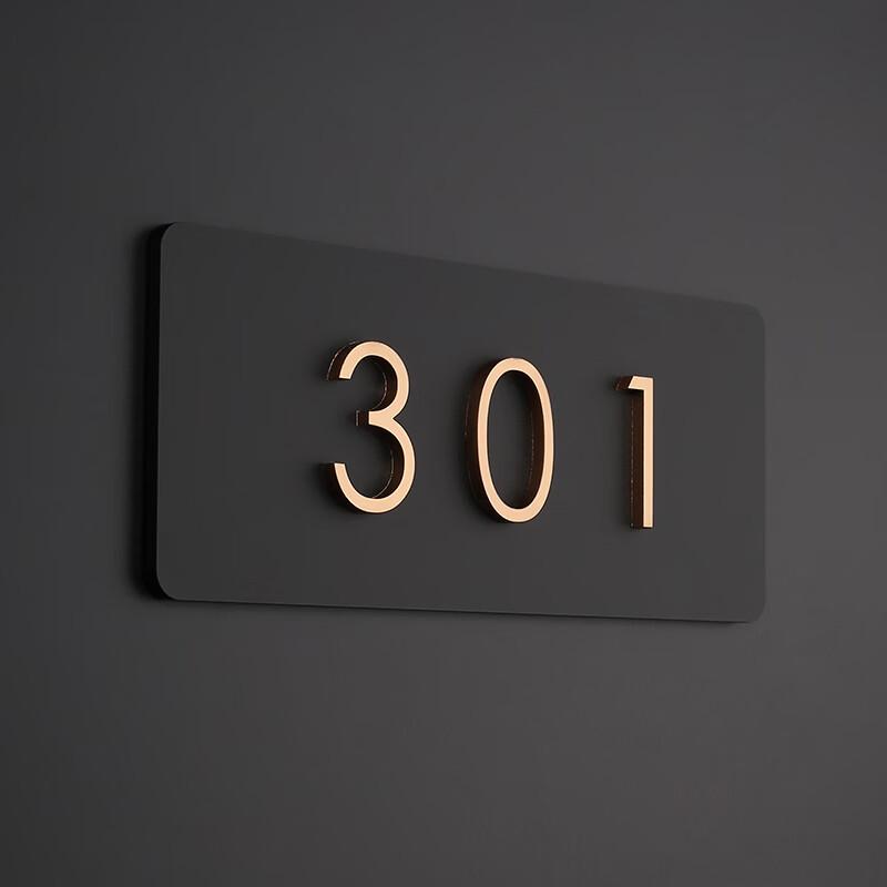 Acrylic Door Number Plate