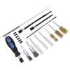 19 Pcs Diesel Injector Seat Cleaning Kit Cylinder Heads Seat Bore Cleaning Brush Universal Fit for