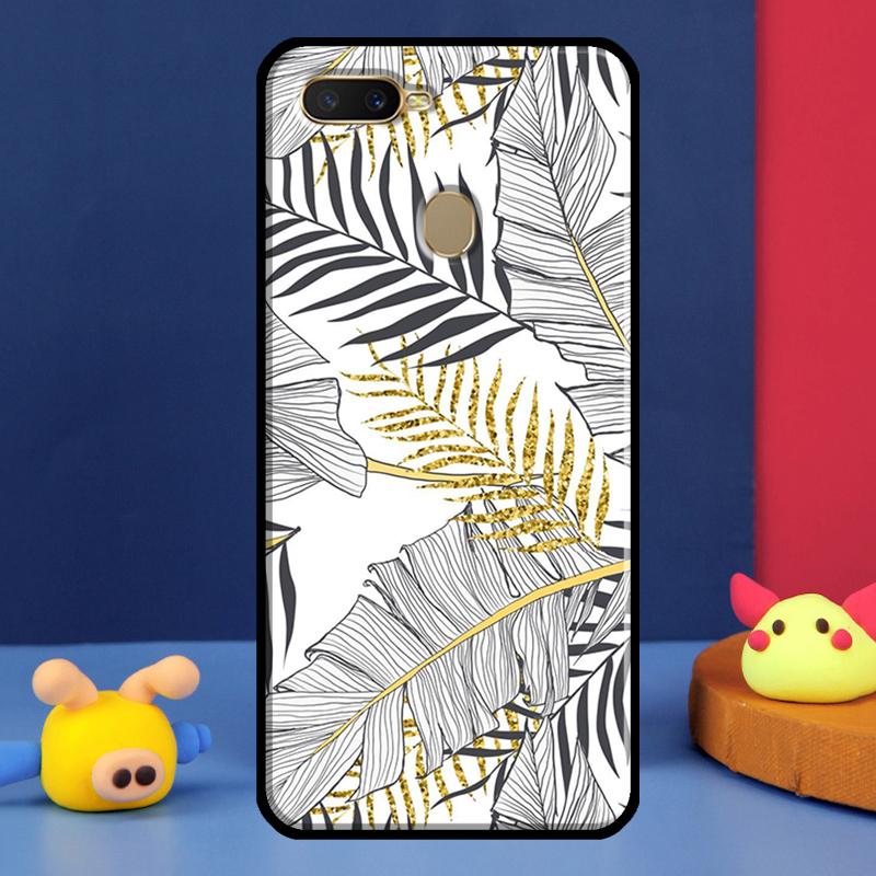 Summer Plant Palm Green Leaf Aloha For Oppo A54 A57 S A78 A58 A98 A5 A9 A91 A15 A16 A17 A52 A72 A76 A96 A74 A94 A77 Phone Case