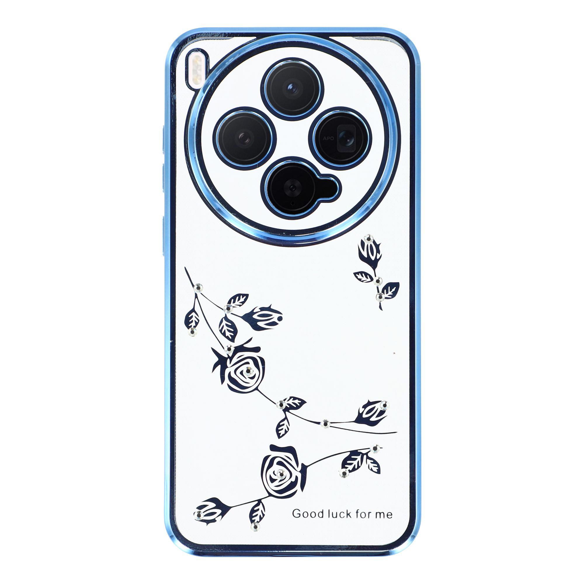 

KADEM For vivo X300 5G Case Flower Rhinestone Decor TPU Phone Cover
