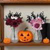 Halloween Bouquet Artificial Flower Prop Ornament Spooky Decorative Cuttings Bunch for Party