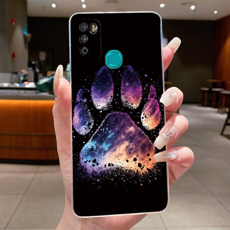 Pour Infinix Hot 9 Play Coque Arrière X680 X680B X680C Esthétique Mignon Cool Garçons Filles Coque de Téléphone Silicone Souple Coque Transparente