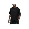 Jordan X PSG Collaboration Letter Print Crew Neck Casual Short Sleeve T-Shirt SS24 Men Tops Black FN5331-010
