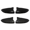 1 Pair Car Rearview Mirror Cover Glossy Black/Carbon Fiber Side Door Mirror Cover For Honda Civic 10th 2016 2017 2018
