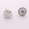 Elegant European-Style Rhinestone Stud Earrings for Brides