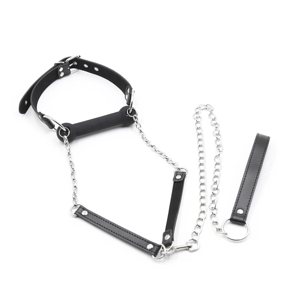 Sexy Ball Gag Collar Leash Sexy Ball Gag Collar Leash