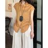Tencel Slimming Summer Top 2025: Korean Style Women's Fashion Shirt