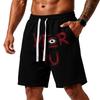 Men's Loose Fit Halloween Themed Athletic Shorts with Elastic Waistband and Multiple Pockets Casual Sportwear Bottoms for Outdoor Activities