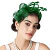 Bride Headband Feather Fascinator Headband Retro Large Floral Hair Clip Cocktail Wedding Party Bridal Hat Decor Ladies Headwear