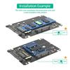 M.2 NGFF Msata SSDs To SATA3.0 2.5inch SSDs Enclosure Hard Disk Case Enclosure M.2 SSDs Adapter for 2230 2242 2260 2280