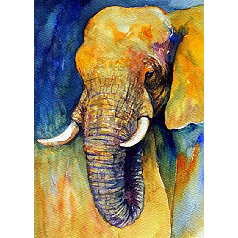 Diy Elephant 5D Diamond Painting Full Round Drill Cross Stitch Animal Diamond Embroidery Rhinestone Home Decor Wall Art Gift