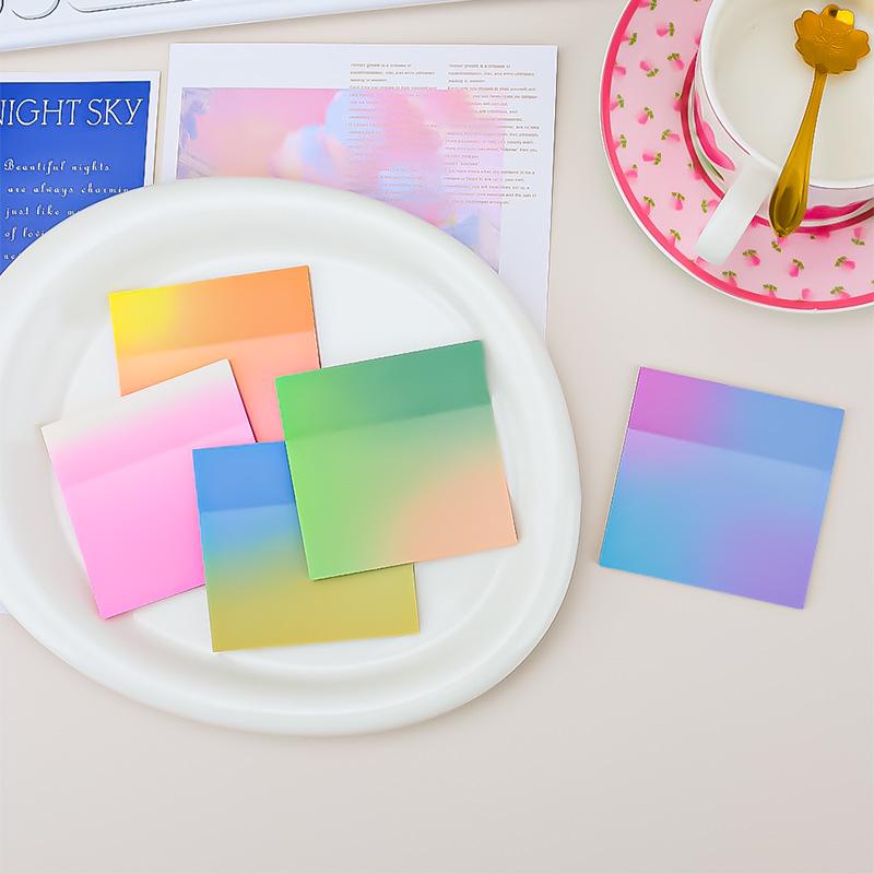 Custom Gradient Colored Reusable Sticky Notes for Students and Office Planners
