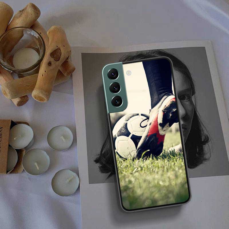 Football Field Phone Case For Samsung Galaxy S22 S25 Ultra S21 S10 Plus S26 Edge S20 S23 S24 FE Cover Silicone Soft TPU Clea