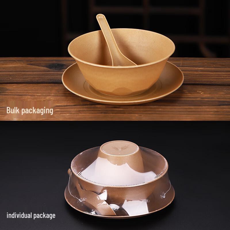 Disposable Plastic Tableware Set - 10 Individually Wrapped Sets