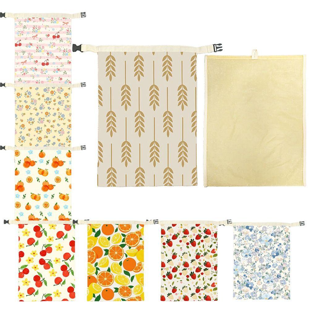 Reusable Beeswax Bread Bags Organic Linen Beeswax Coated Sourdough Bread Bags Freshness Preservation Large Capacity