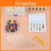 Wooden Test Tube Clip Beads Toy For Children With Color Recognition And Hand Eye Coordination Skills For Early Learning