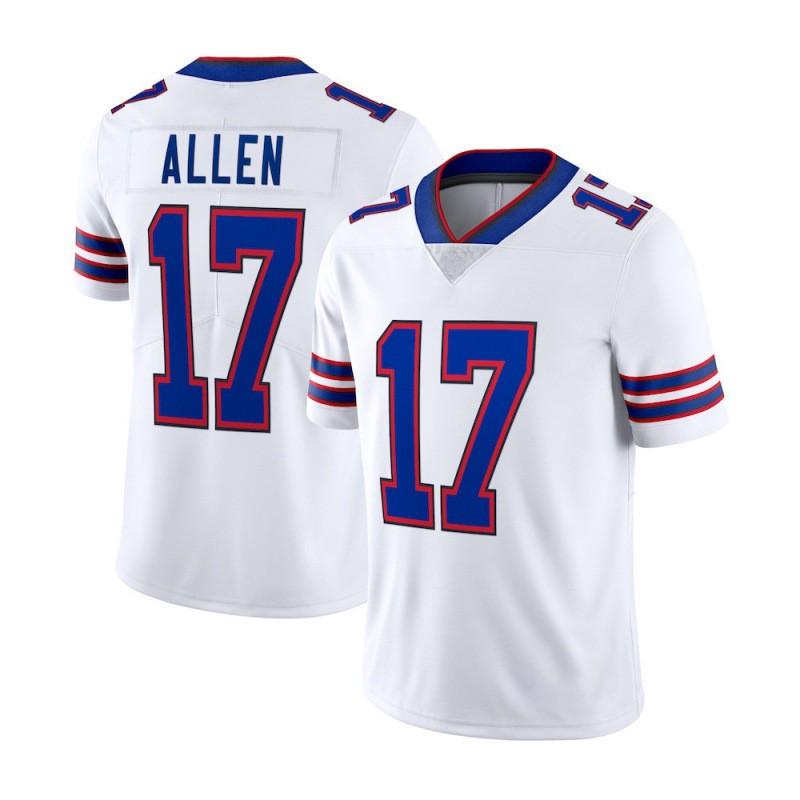 NFL Buffalo Bills 17 Josh Allen Football Jersey Embroidered Sports Uniform Men Women Youth