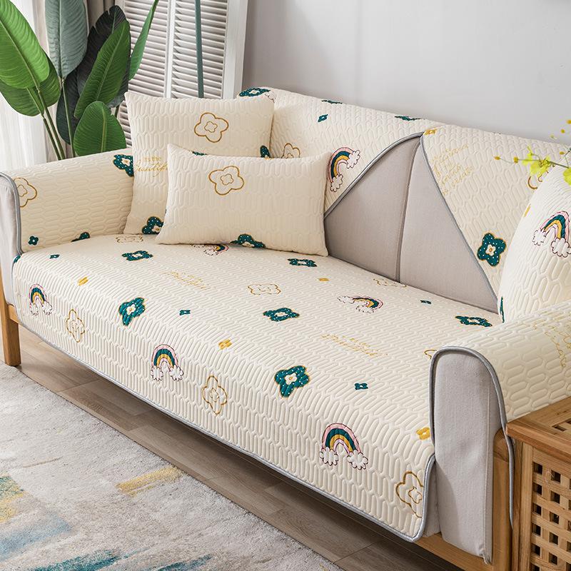 Latex Sofa Cushion Summer New Non -Slip Ice Silk Summer Mat Cushion Cartoon Cool Sofa Cover Cover Cloth
