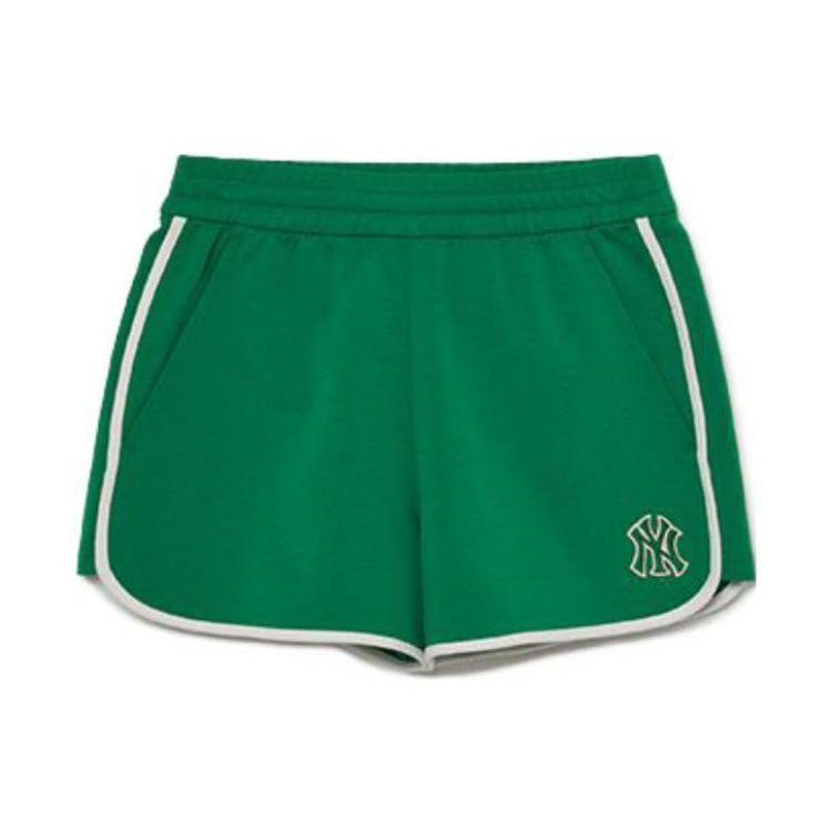 MLB New York Yankees NY Print Elastic Waist Sports Casual Shorts Women shorts Green 3FSPB0233-50GND