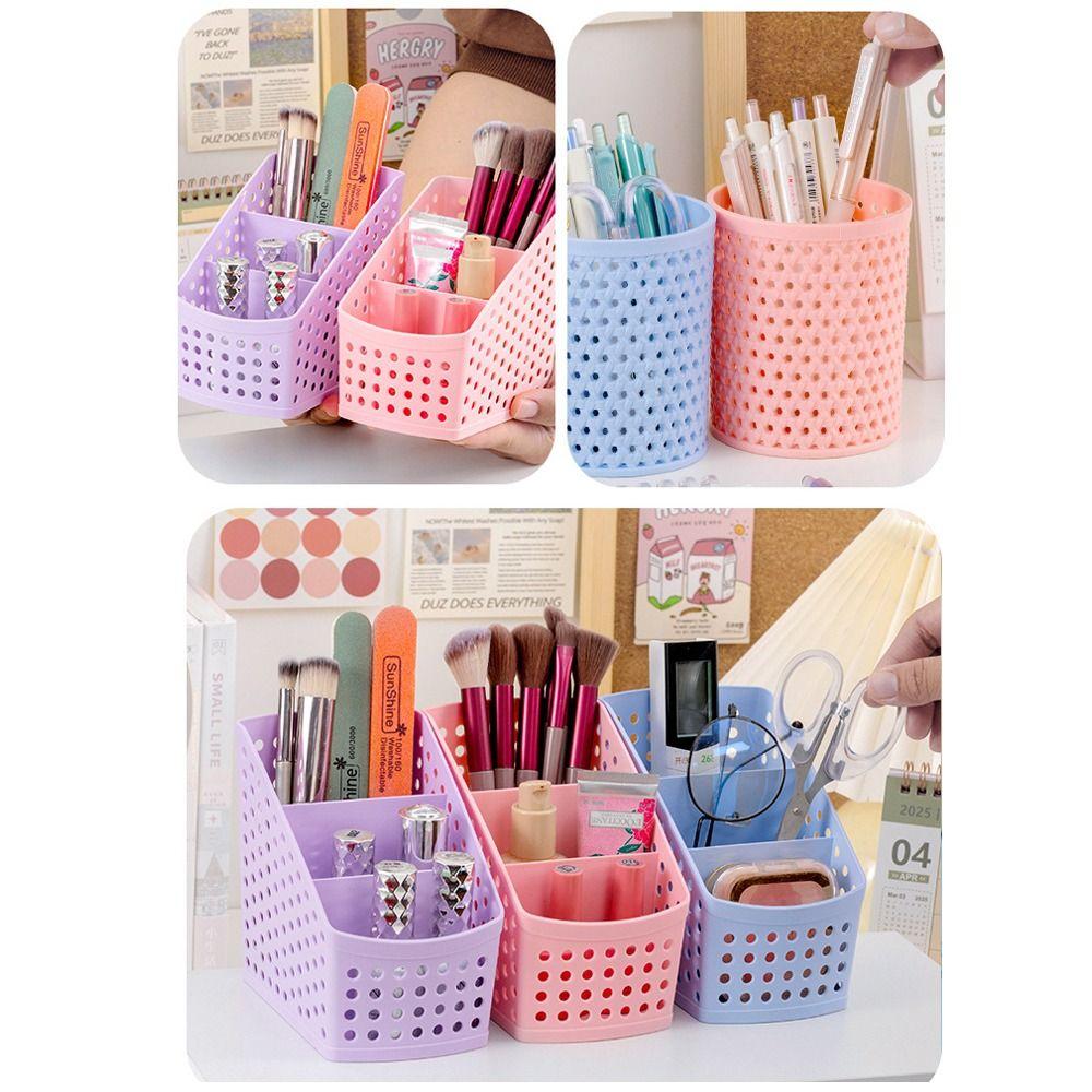 Large Capacity Stationery Storage Basket Morandi Color Desktop Organizer  Desktop Use