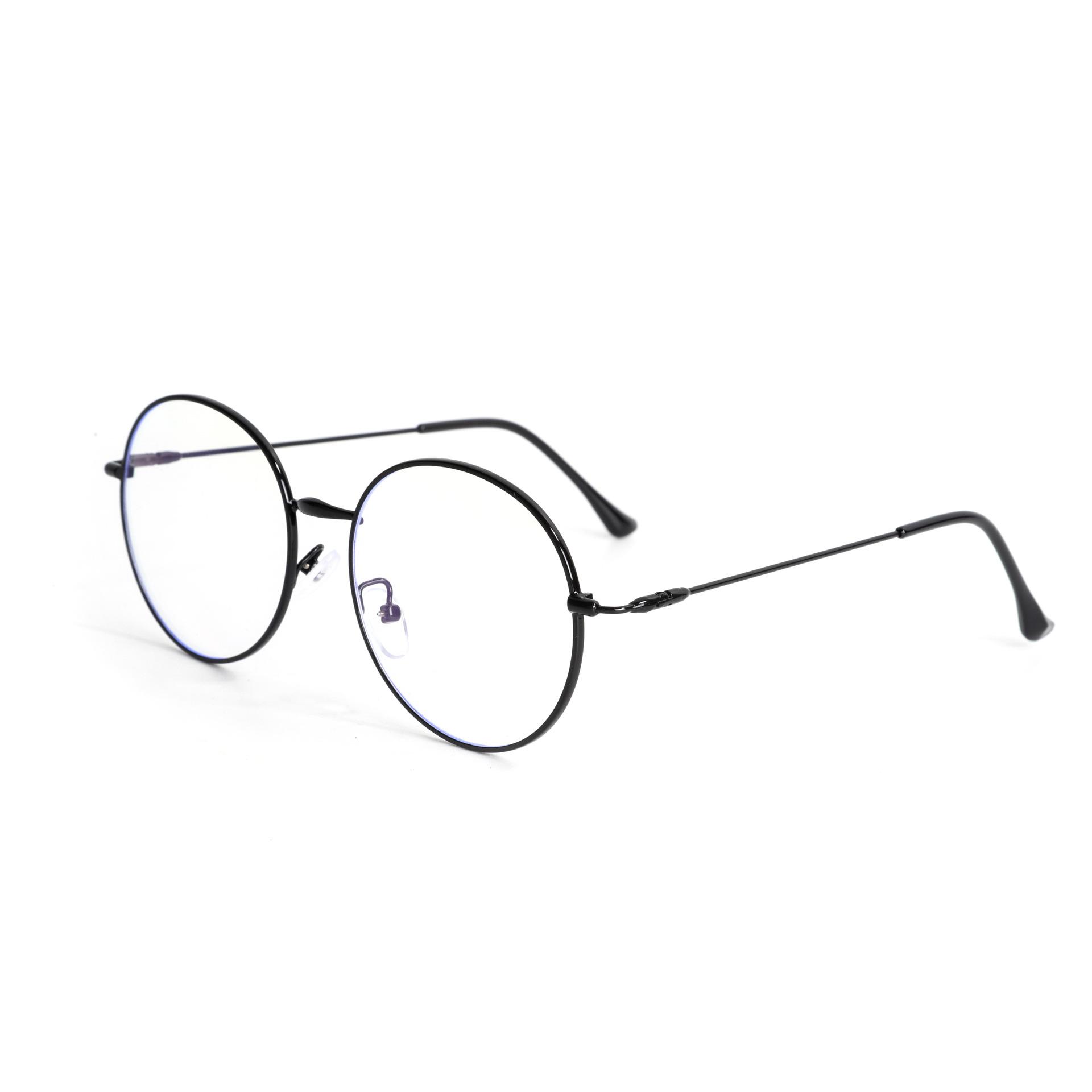 

Металлическая большая оправа круглая плоская зеркальная Xiaoqing ретро анти-синие очки могут быть оснащены оправой очков для близорукости 3068 чёрный