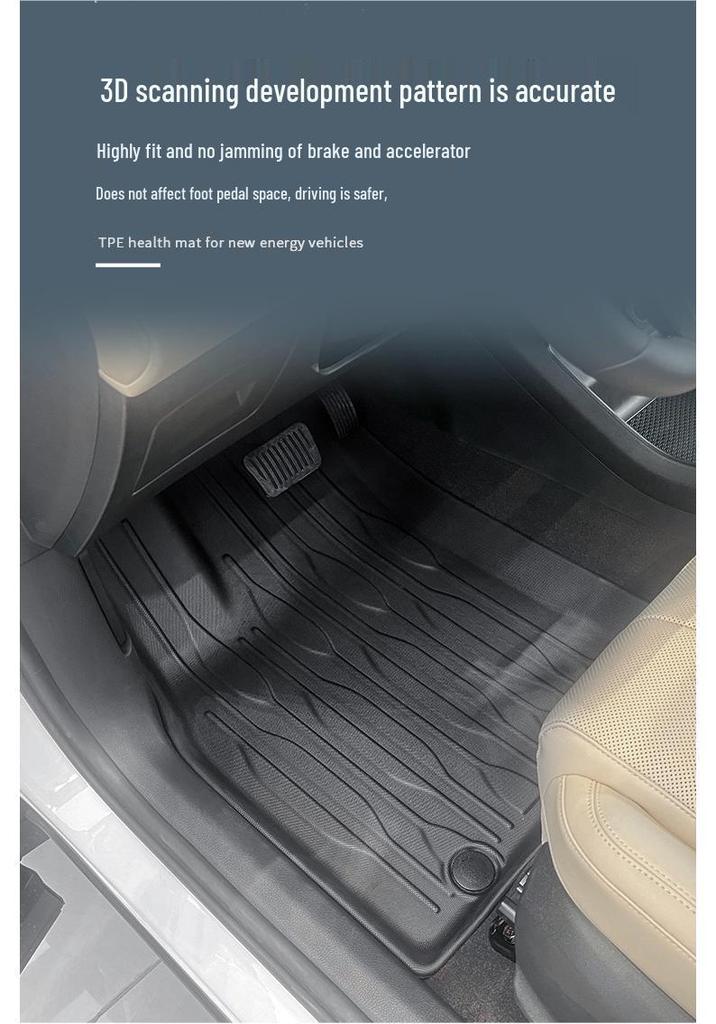 Waterproof TPE Floor & Trunk Mats for 2022-2026 BYD Song PRO
