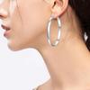 Vielseitige Creolen Geometrisches Design Creolen mit Hochglanz Komfortables Tragen Kreis-Ohrringe für Damen