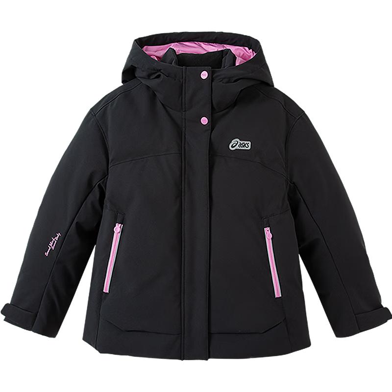 ASICS Girls Loose Fit Hooded Down Jacket 160