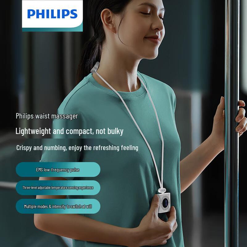 Philips PPM3331WT Portable Neck and Shoulder Massager with Heat