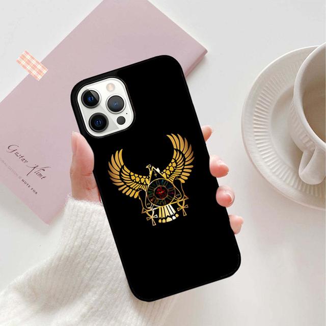 Anubis Ankh Pharaoh Phone Case Back Cover for iPhone 17 Air 16 15 14 13 11 12 Pro Max Plus Shell Coque