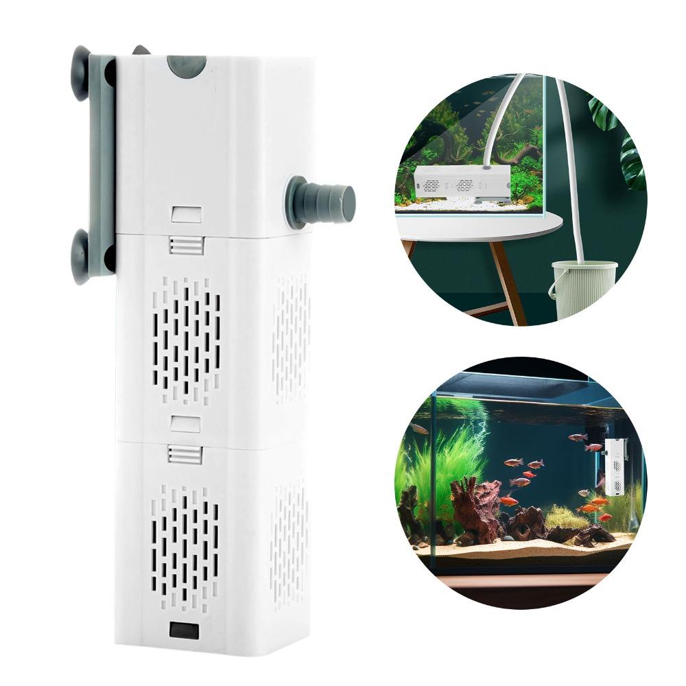Aquarium Filter Pump 90 Gallon Internal Aquarium Fish Tank Canister 475 GPH Filter Water Filtration Aerator Wave Maker