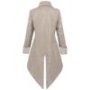 Halloween Men's Steampunk Medieval Jacket Gothic Long Coat Uniform Trench Coat Punk Coat