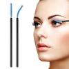 Straight Head Mascara Brush & Eyelash Curler Set - Disposable Spiral Rod with Crystal Eyebrow Comb