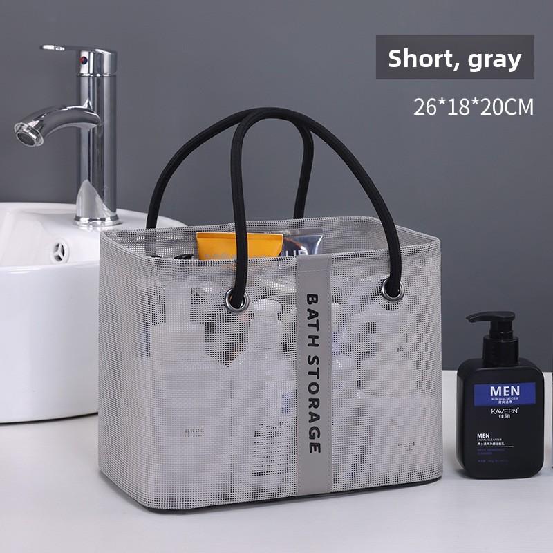 Mesh Travel Toiletry Bag With Large Capacity For Bathroom And Gym Use