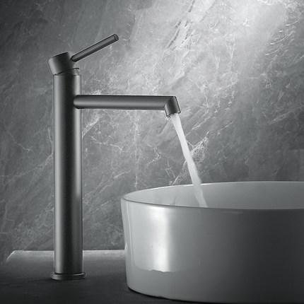 Basin Faucets Brush Gold Bathroom Faucet Single handle Basin Mixer Tap Bath Black Gray Chrome Faucet 304 SUS Sink Water Crane