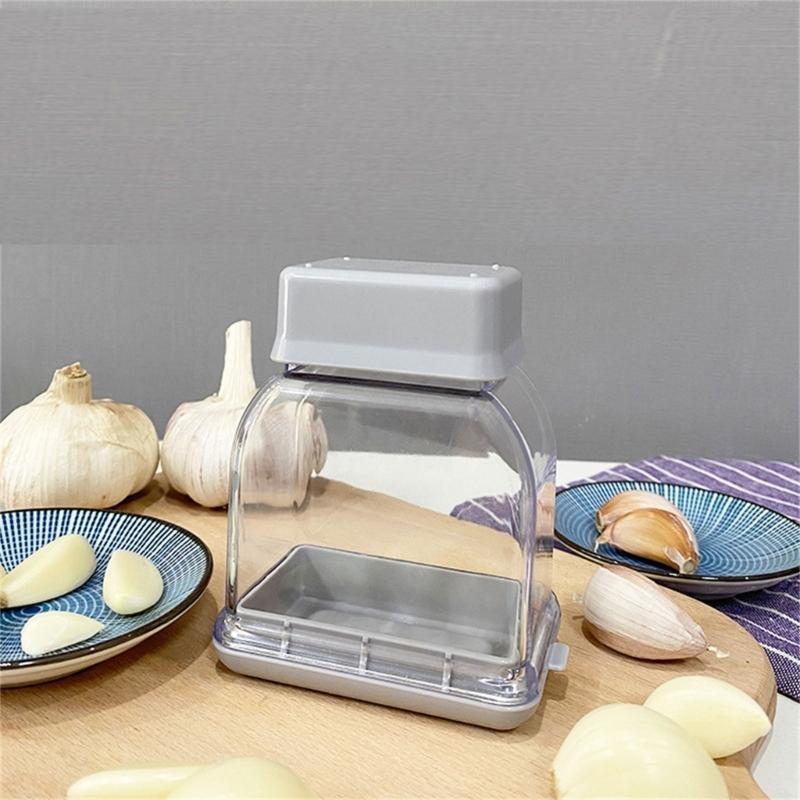 Garlic Press Garlic Slicer Kitchen Tool Stainless Steel Texture Garlic Cutter