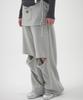 OOH-AHH Wrap Skirt Set Pants (Gray)