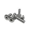 10 Pack Stainless Steel Hex Socket Cap Screws, M6 x 35mm, 304 SS Flat Head Hex Drive Machine Screws, Corrosion Resistant