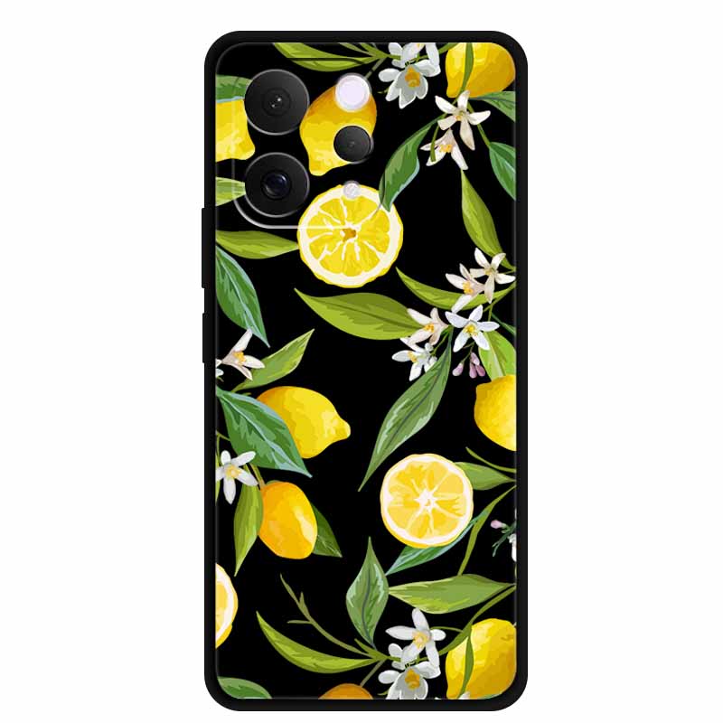 Coque For Vivo S50 V2528A Case 6.59" Black Silicone Case Cartoon Cat Shockproof Soft Back Cover For Vivo S50 5G 2025 Phone Case