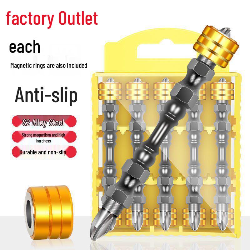 High Hardness Magnetic Double-Ended Phillips Screwdriver Bit for Hand or Air Drill