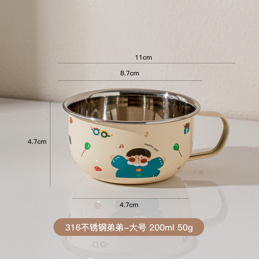 316 stainless steel open mouth small water cup Anti Scalding Milk Coffee Mug Cute Mini Drinking Thermos for Children fashion mug