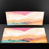 HD Printing Minimalist Desk Mat Abstract Art Design MousePad Non-Slip Rubber Base Mouse Mats for Office Laptop Modern Boho Leave